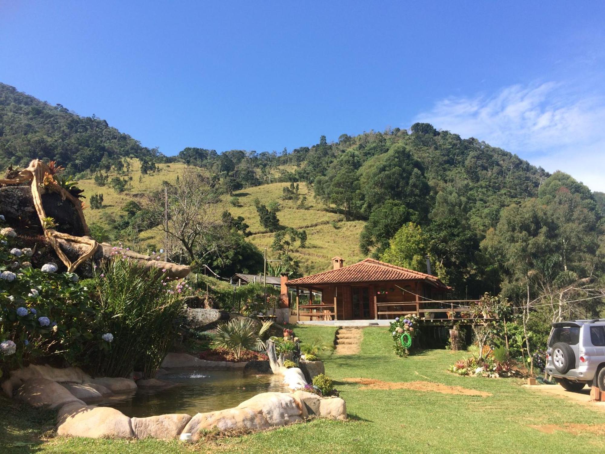 Sitio Com Piscina Natural E Cascata, Com Linda Vista Em Lumiar. Exterior foto